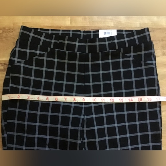 NWT Women’s Plaid Ponté-Knit Boot-Cut Pull-On Pants - Picture 14 of 16
